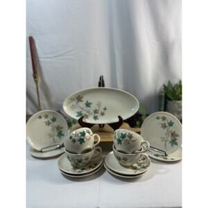 Vintage Syracuse China Woodbine Tea Set